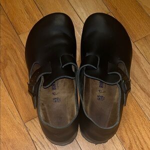 Birkenstock London Oiled Leather Clogs